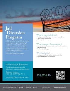 Jail Diversion Program flyer graphic