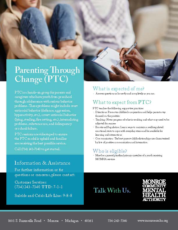 Parenting Through Change flyer graphic