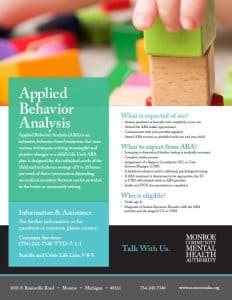 Applied Behavior Analysis Flyer Graphic