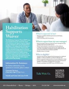 Habilitation Supports Waiver Flyer Graphic