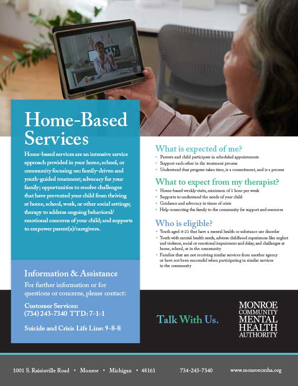 Home-Based Services Flyer Graphic