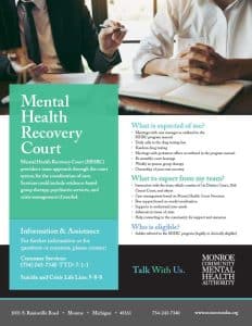 Mental Health Recovery Court Flyer Graphic