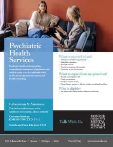 Psychiatric Health Services Flyer Graphic