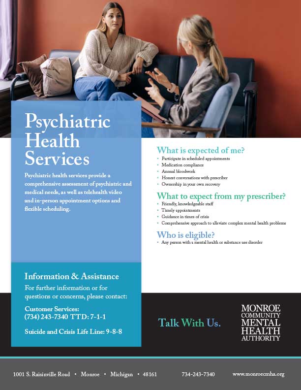 Psychiatric Health Services Flyer Graphic