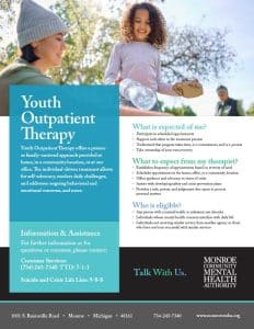 Youth Outpatient Therapy Flyer Graphic