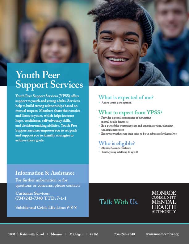 Youth peer support services Flyer Graphic